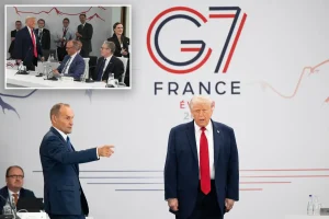 Trump shows up late to G7 meeting and tells world leaders, 'I'm in charge.'