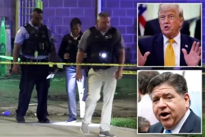 Trump states he can quickly and permanently resolve Chicago's crime issue after 39 were shot over the weekend.