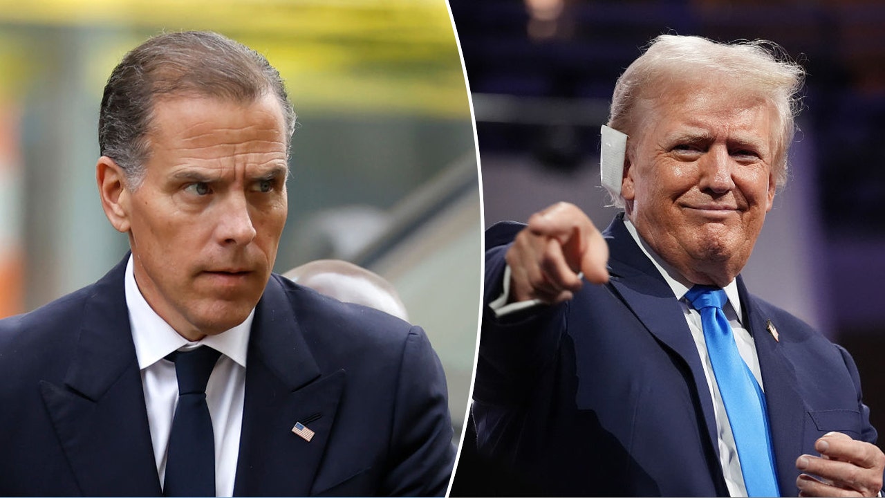 Trump suggests Hunter Biden might have a chance in 2028 despite his history.