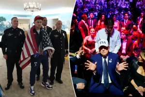 UFC Freedom 250 event began after a worrying delay.