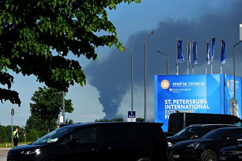 Ukraine targets St. Petersburg ahead of Russia's annual international economic forum