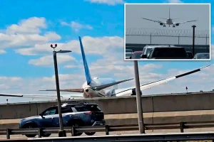 United jet co-pilot that struck a light pole near Newark Airport recognized too late that the plane was flying too low, according to a report