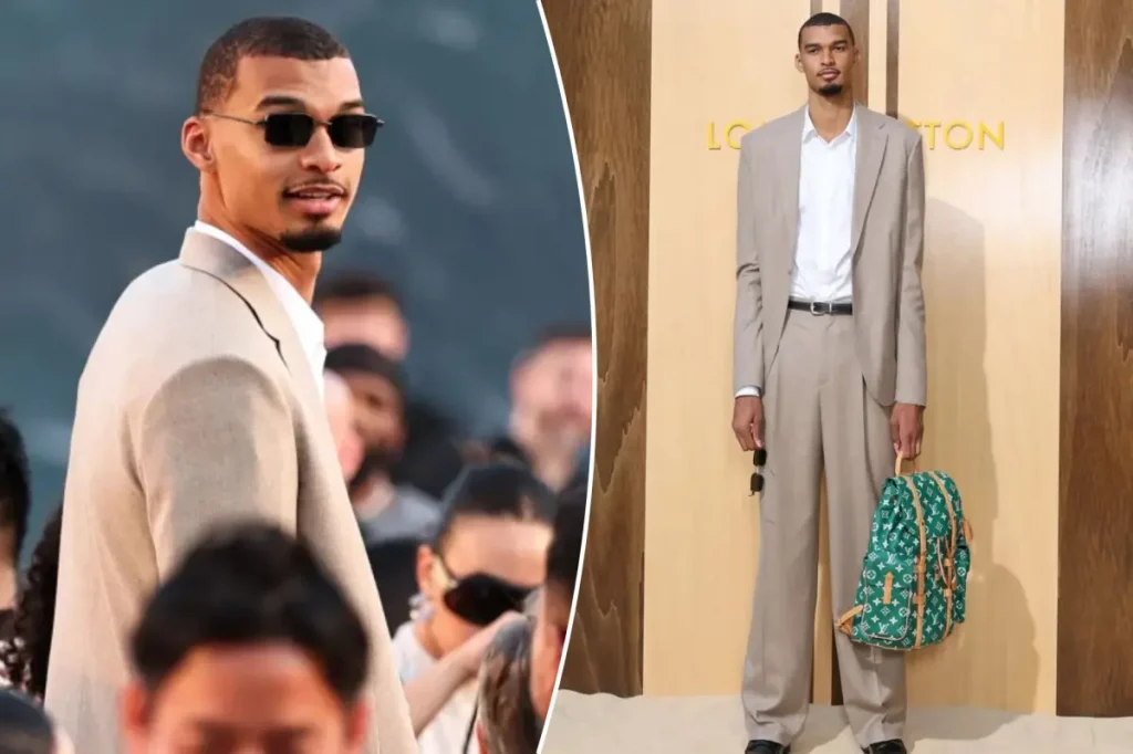 Victor Wembanyama goes to Louis Vuitton show in Paris following NBA Finals defeat