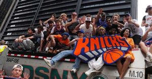 Video: Knicks Fan Throws Away Trash to Take Hand-Painted Can