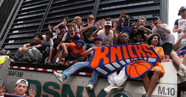 Video: Knicks Fan Throws Away Trash to Take Hand-Painted Can
