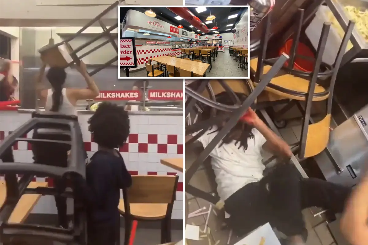 Video captures NYC Knicks fans attacking Five Guys employee with chairs