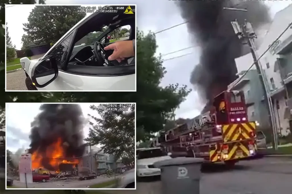 Waymo obstructed the road while firefighters hurried to the site of a fatal explosion.