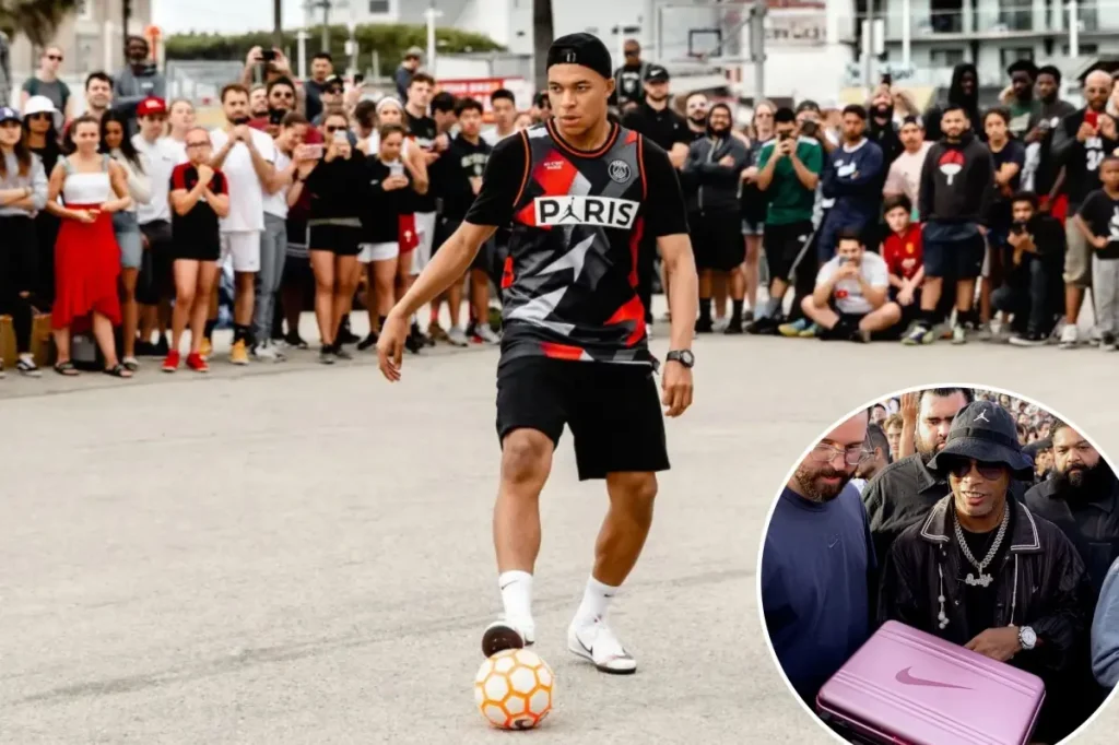World Cup excitement arrives at Venice Beach, where Ronaldinho, Chicharito, and Kylian Mbappe contributed to creating a global soccer destination.