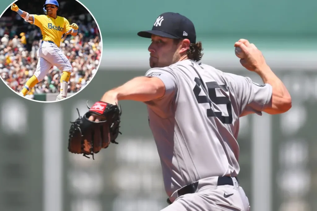 Yankees' hitters fall silent as Gerrit Cole faces difficulties in third consecutive defeat to Red Sox