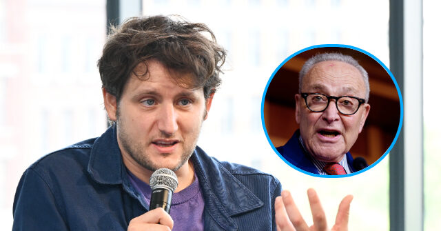 Zach Woods from 'Veep' describes Chuck Schumer as a 'rat f**k who runs a room full of robots'