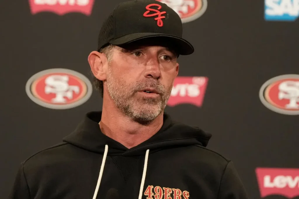 49ers coach Kyle Shanahan nearly lost his eye in a car accident