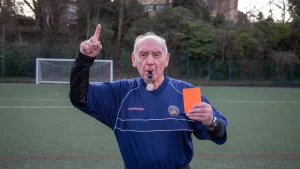 93-year-old soccer referee attributes his matchday energy to porridge