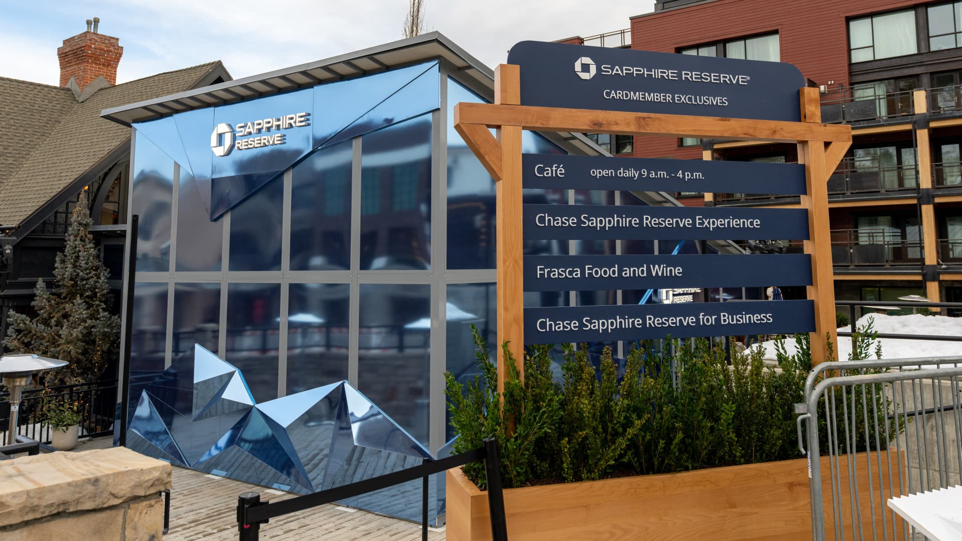 American Express and Chase take luxury lounge competition beyond airports.