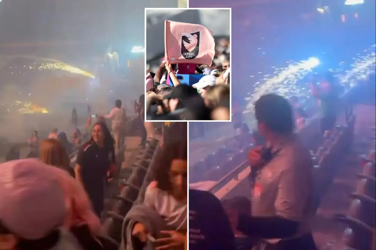 Angel City FC's Independence Day event turns chaotic as fireworks shoot into the audience