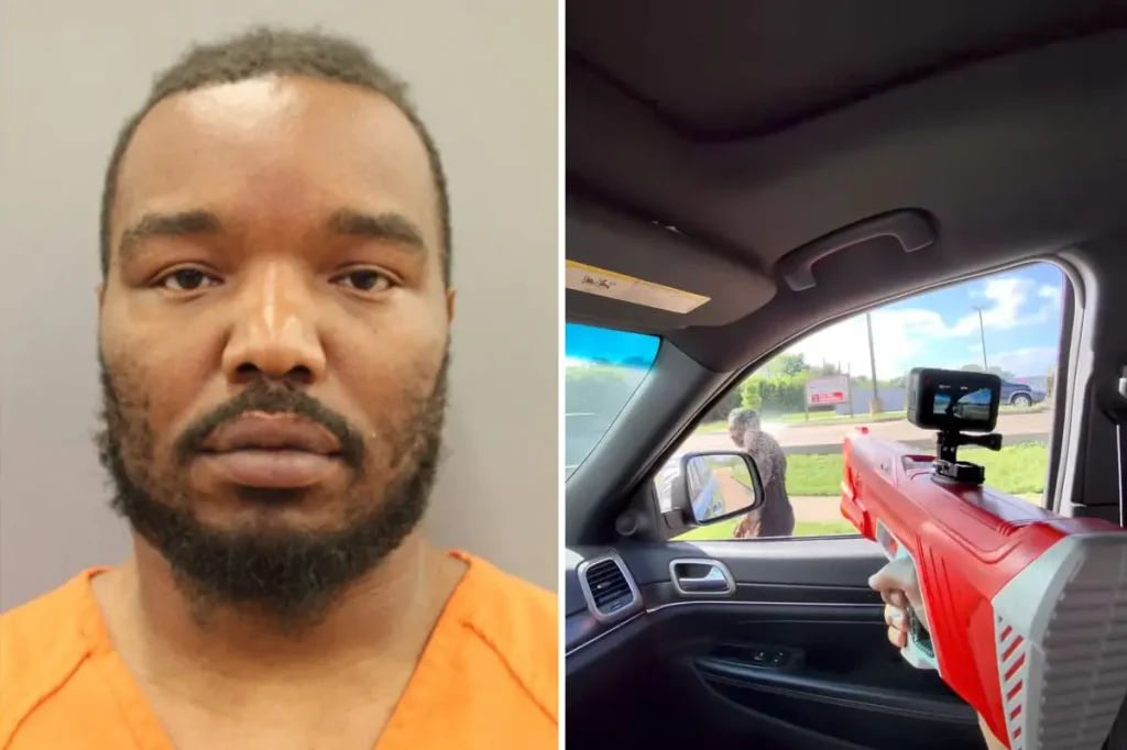 Aspiring influencer caught shooting homeless people asleep with a powerful water gun