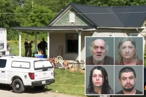 Authorities were unaware that 16 children were living in a house of horrors filled with waste until an unrelated warrant was issued.