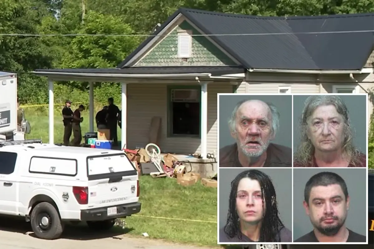 Authorities were unaware that 16 children were living in a house of horrors filled with waste until an unrelated warrant was issued.