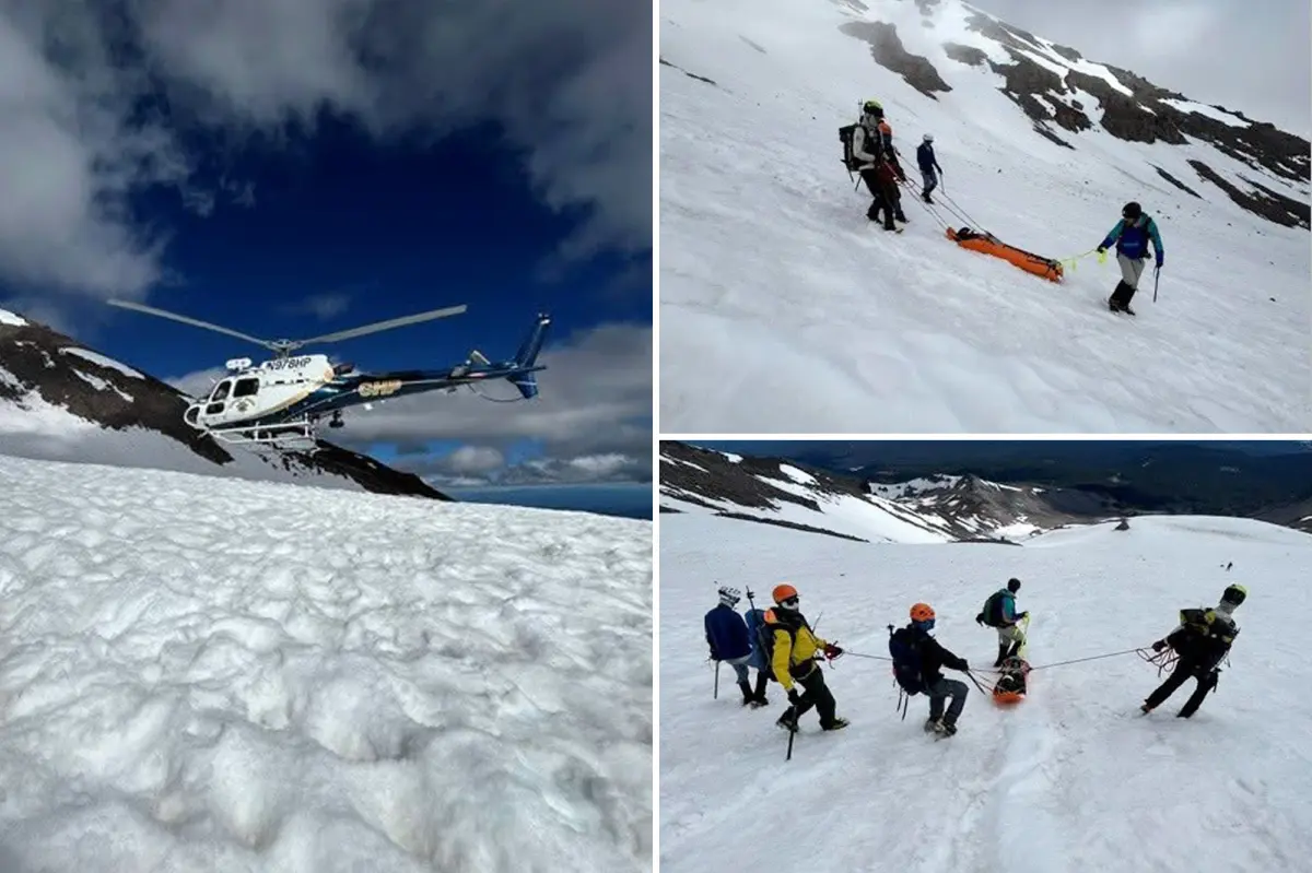 Beginner climber, 31, survives a 1,500-foot plunge down Mount Shasta