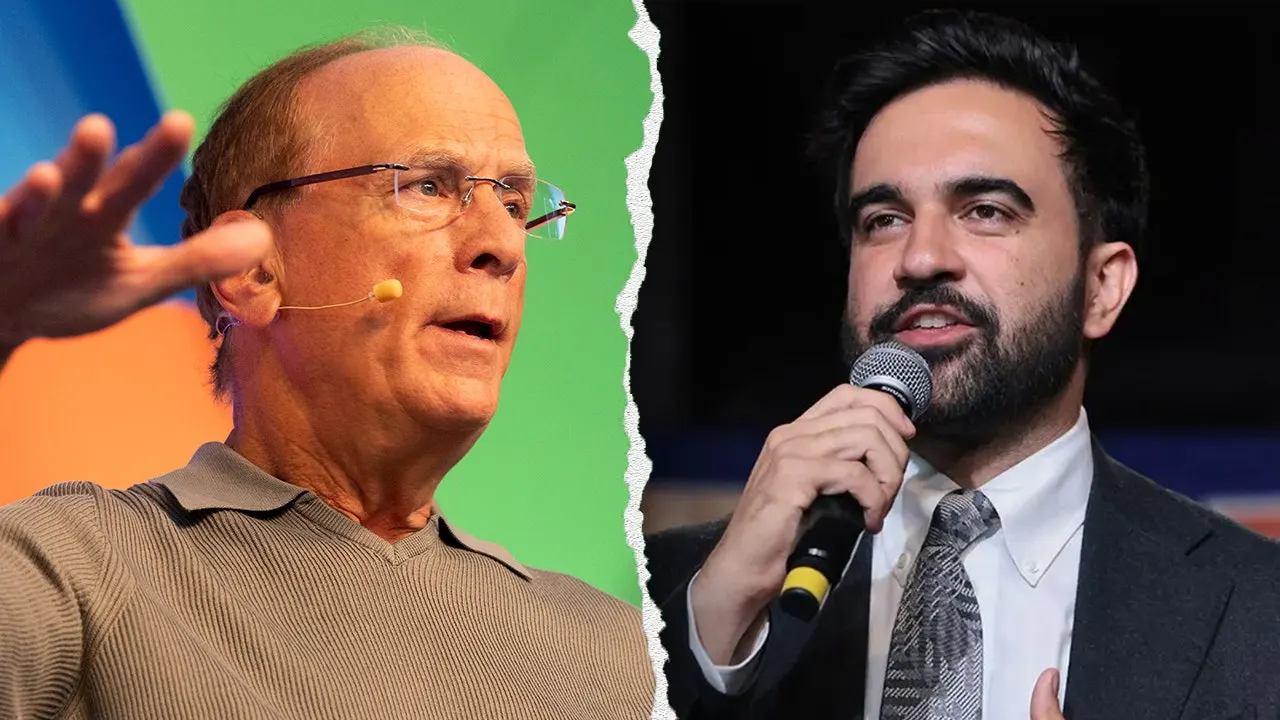 BlackRock's CEO Larry Fink expresses concern for New York City with Zohran Mamdani in charge.