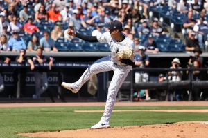 Carlos Lagrange of the Yankees will be sidelined from throwing for six weeks due to a shoulder injury