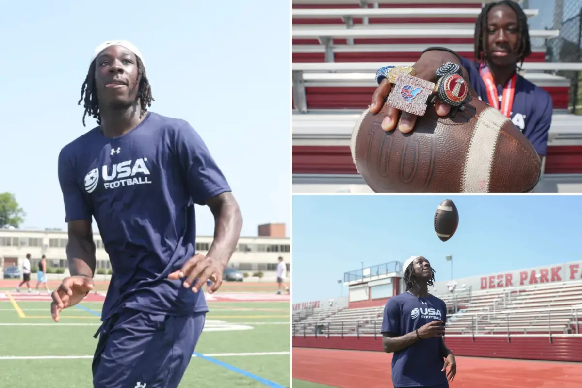 Christian Myrick from Deer Park is establishing himself as a flag football star.