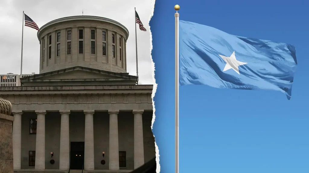 Columbus, Ohio is receiving criticism for raising the Somali flag at City Hall.