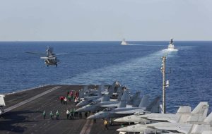 Crew member unaccounted for following Navy helicopter's emergency landing