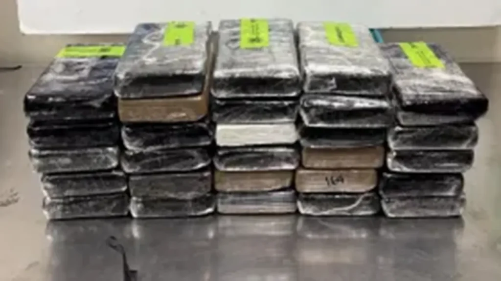 Customs officials discover $3.7 million worth of cocaine concealed in a shipment of cucumbers at the Texas border.