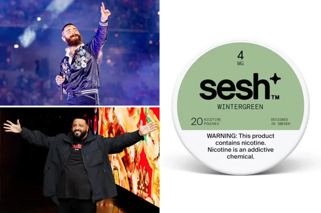 DJ Khaled teams up with celebrities to support nicotine pouch company Sesh as it seeks to rival Zyn.
