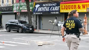Detective Robert Karroll of the NYPD shot in Crown Heights during Independence Day