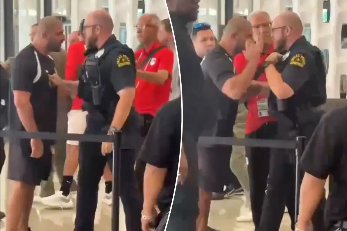 Egypt World Cup workers confront Dallas police in chaotic incident