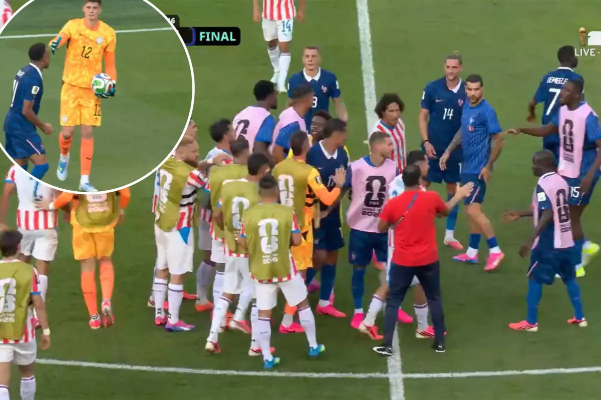 France-Paraguay scuffle occurs at World Cup following match