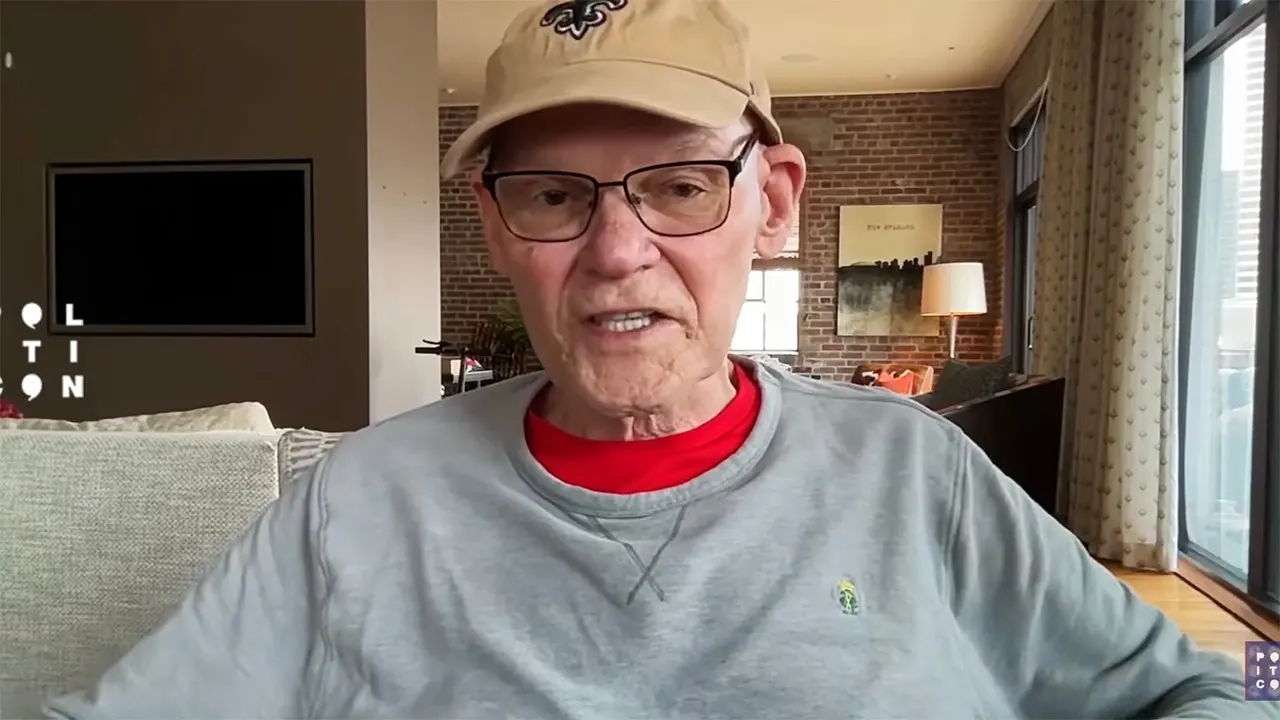 James Carville reveals that the famous 1992 slogan still troubles him due to Trump.