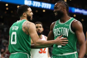 Jayson Tatum speaks out after Jaylen Brown's surprising departure from the Celtics.