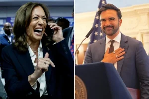 Kamala Harris talks with Mamdani and progressive critics of Israel as surveys indicate she is leading in the 2028 Democratic primary