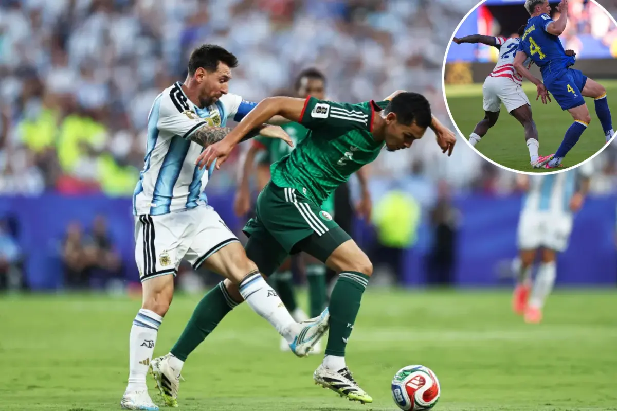 Lionel Messi displayed similar gameplay to USMNT's Folarin Balogun — but avoided a red card.