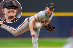 Logan Webb of the Giants outperforms Jacob Misiorowski for the best NL Pitcher of the Month.