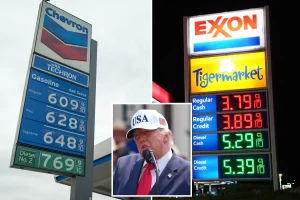 Major oil companies are on track for their highest profits in years as Trump advocates for reduced gas prices.