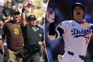 Padres prevent a sweep by Dodgers following early manager ejection