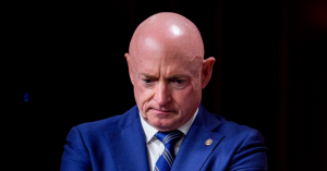 Photo — Democrat Senator Mark Kelly Criticized for Wearing Mexico Jersey While Watching World Cup: 'F**king Clown'