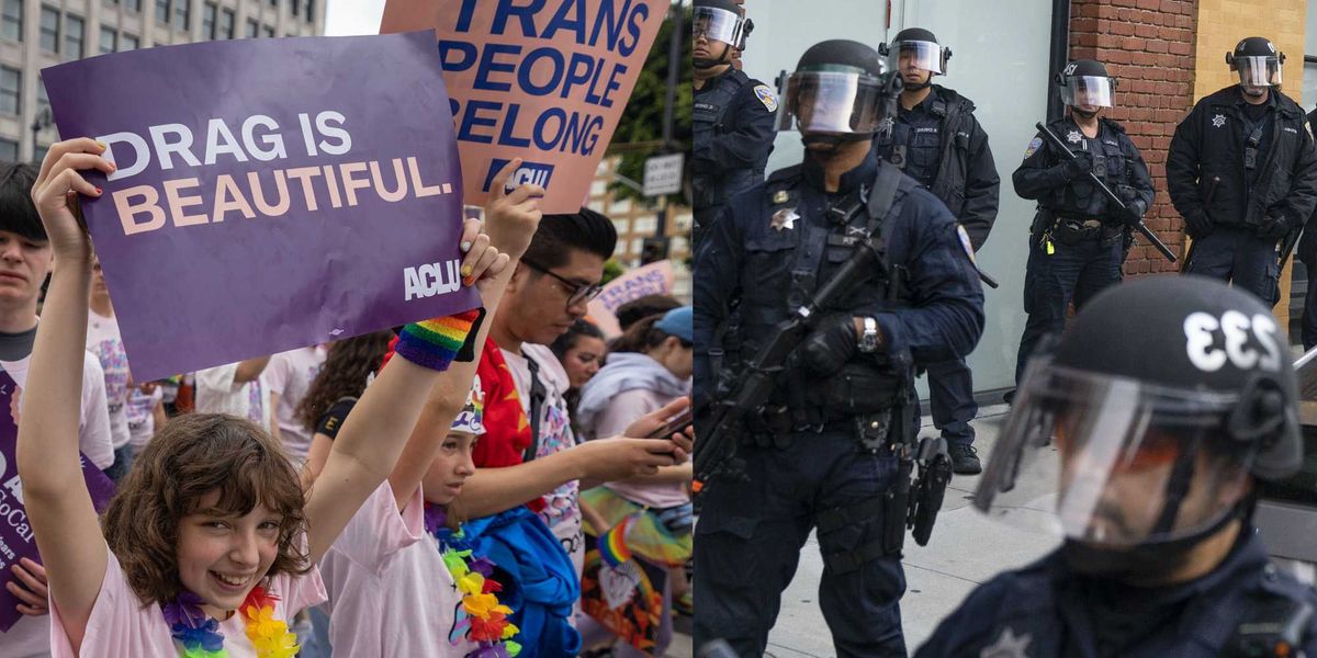 Police in San Francisco hurt as crowd reportedly attempted to prevent arrests of two suspects during 'Trans March'