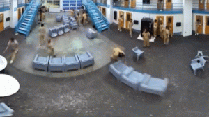 Prison uprising filmed after inmates expressed concerns about phone access and time out