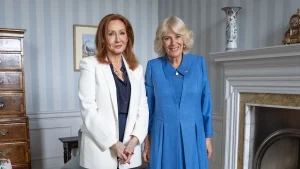 Queen Camilla faces criticism for meeting J.K. Rowling during Pride Month