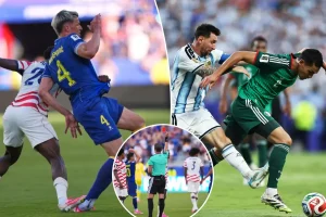 Questions arise about VAR inconsistencies after Folarin Balogun's disputed red card in USMNT's World Cup victory.