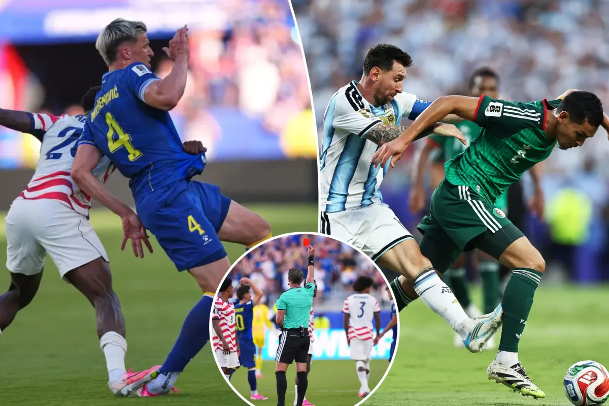 Questions arise about VAR inconsistencies after Folarin Balogun's disputed red card in USMNT's World Cup victory.