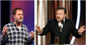 Rainn Wilson from 'The Office' tells Ricky Gervais to be quiet about his advice for actors regarding politics.