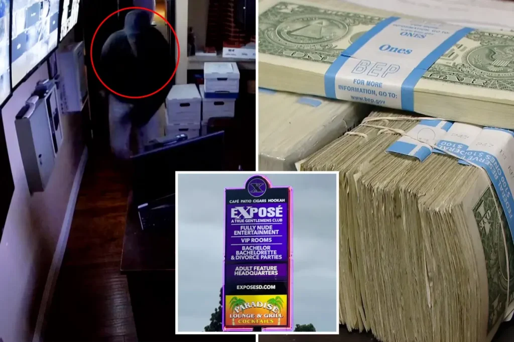 Robber takes more than $25,000 in cash from San Diego strip club