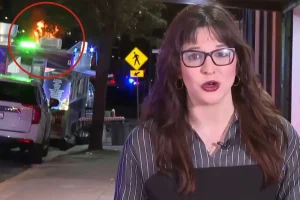 Scary incident as large fire erupts at school during live TV broadcast of World Cup celebration