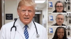 See: Trump Mocks Hollywood Stars with AI Video of Himself as a Doctor Treating Their 'Trump Derangement Syndrome'