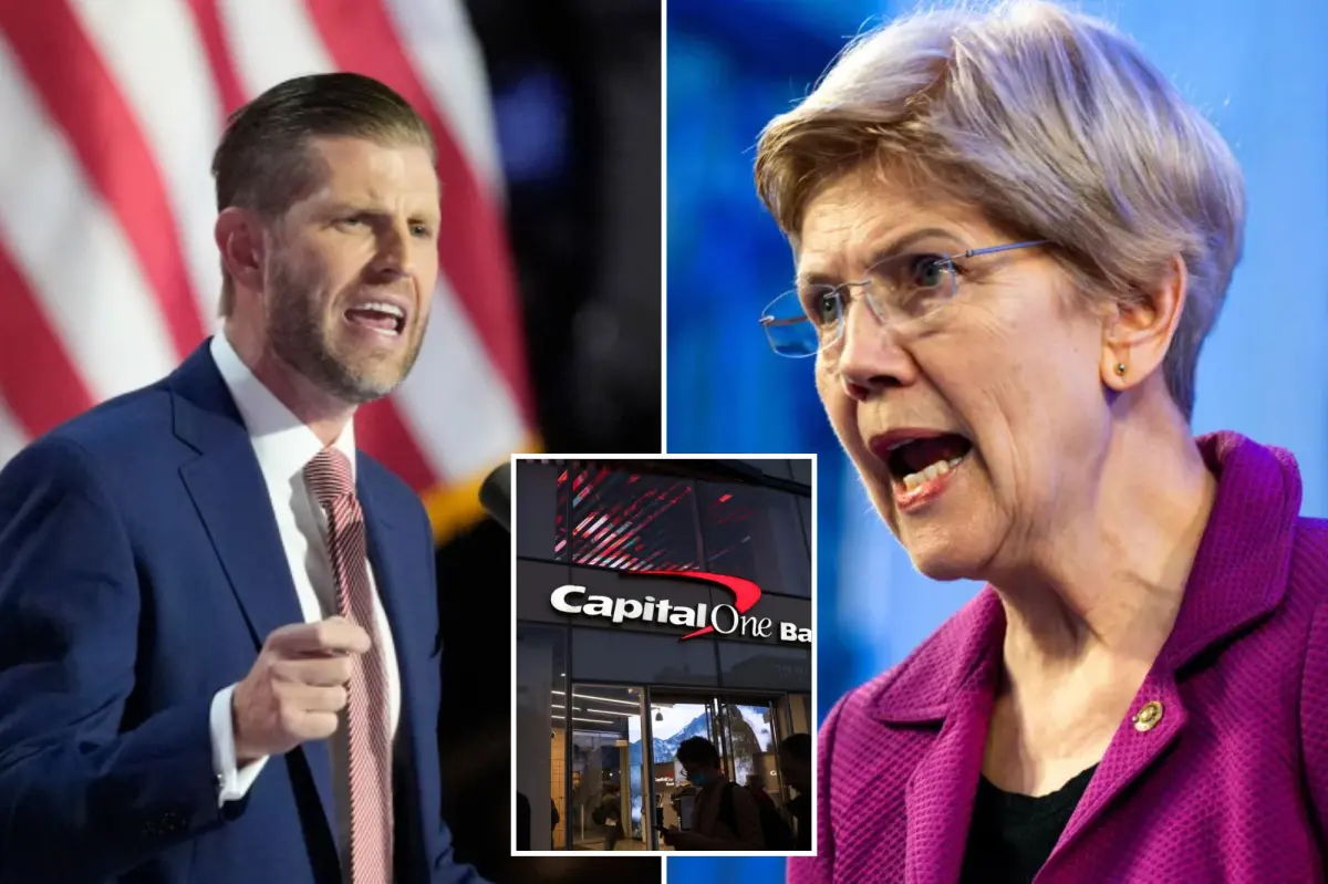 Sen. Elizabeth Warren asks Eric Trump for news on the Capital One de-banking case